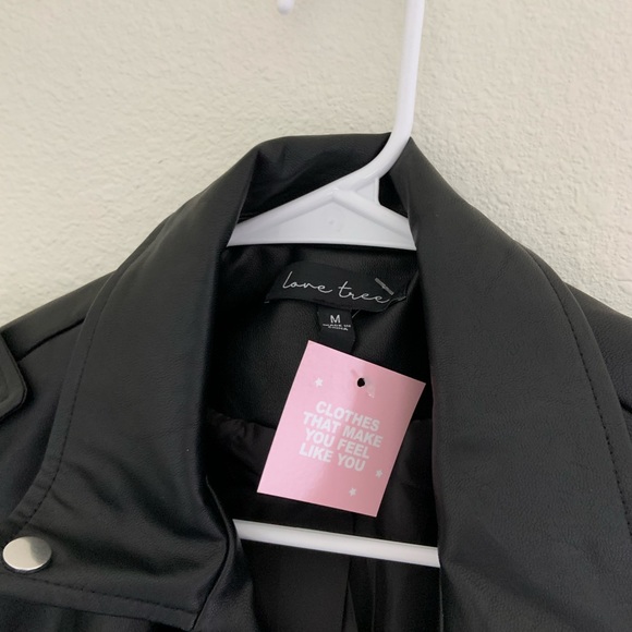 NWT Dressed in LALA Vegan Leather Jacket - Picture 6 of 7